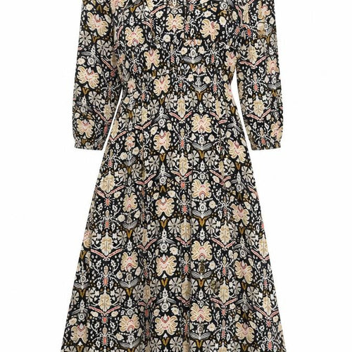 Garcia Women’s Multicoloured Midi A-Line Dress Size M Viscose