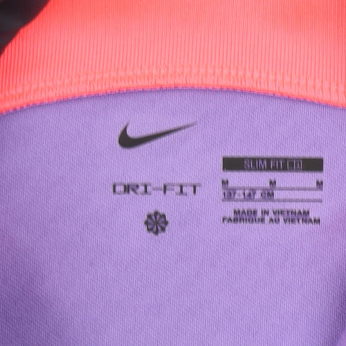 Nike Boys Purple LFC Dri-FIT 1/4 Zip Slim Fit Football Training Sweatshirt 10-11 Years