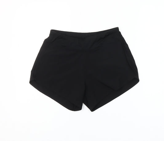 Crane Womens Black Small Running & Training Shorts Size 8-10