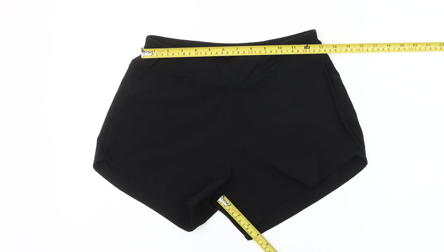 Crane Womens Black Small Running & Training Shorts Size 8-10