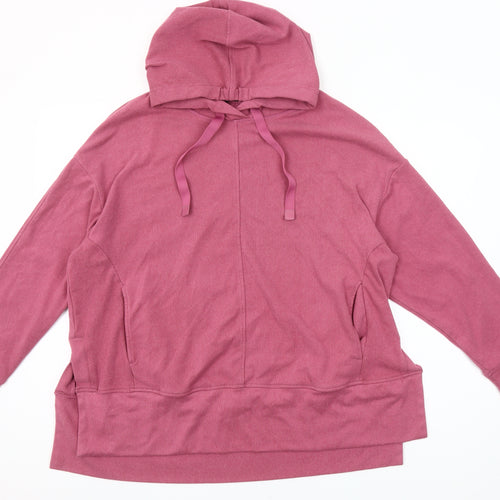 Dunnes Stores Women Berry Hoodie Large Polyester Blend Pullover