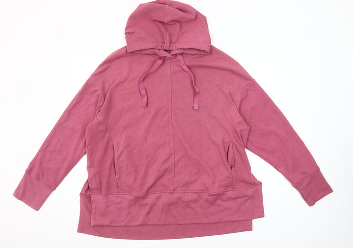 Dunnes Stores Women Berry Hoodie Large Polyester Blend Pullover