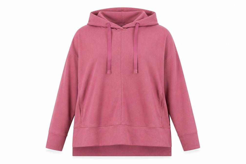 Front view of Dunnes Women Berry Hoodie Large Polyester Blend Pullover