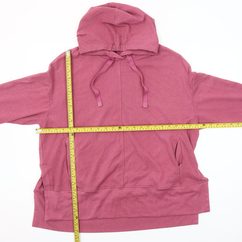 Dunnes Stores Women Berry Hoodie Large Polyester Blend Pullover