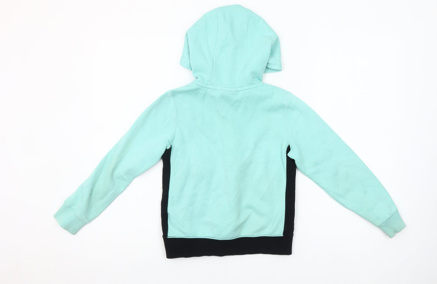 Nike Girls Blue Colourblock 1/4 Zip Hoodie XS 7-8 Years