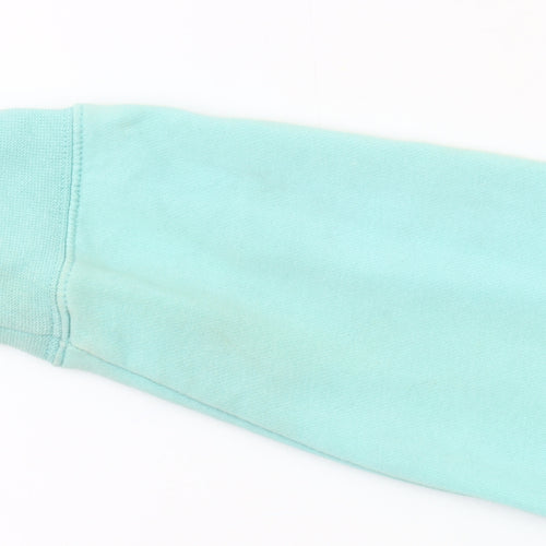 Nike Girls Blue Colourblock 1/4 Zip Hoodie XS 7-8 Years