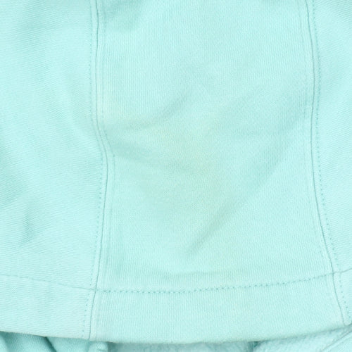 Nike Girls Blue Colourblock 1/4 Zip Hoodie XS 7-8 Years