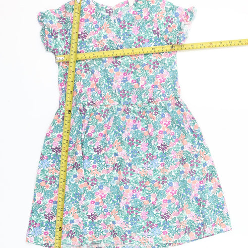 Joules Girls Multicoloured Floral Cotton Skater Dress 8 Years
