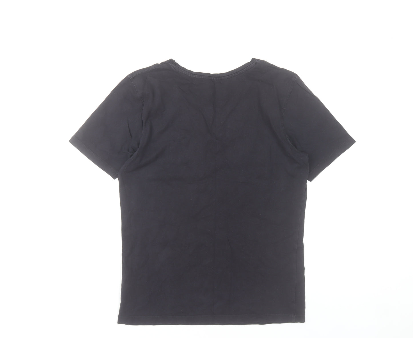 Golddigga Womens Black Cotton Limited Edition London T-Shirt UK 10