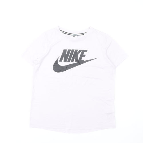 Nike Women's White Short Sleeve Sports T-Shirt Size M