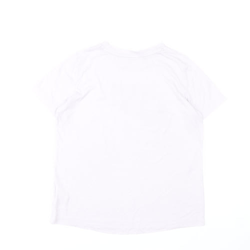 Nike Women's White Short Sleeve Sports T-Shirt Size M