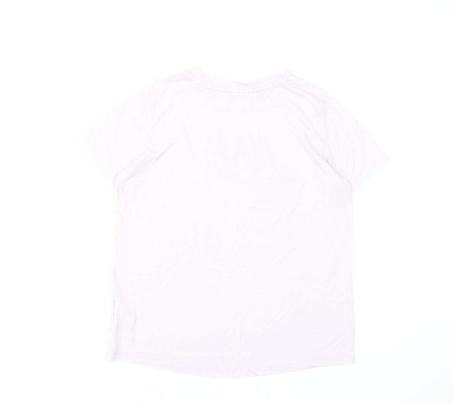 Nike Women's White Short Sleeve Sports T-Shirt Size M