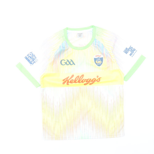 MCSPORT Boys Multicoloured Short Sleeve GAA Kellogg’s T-Shirt 3 Years