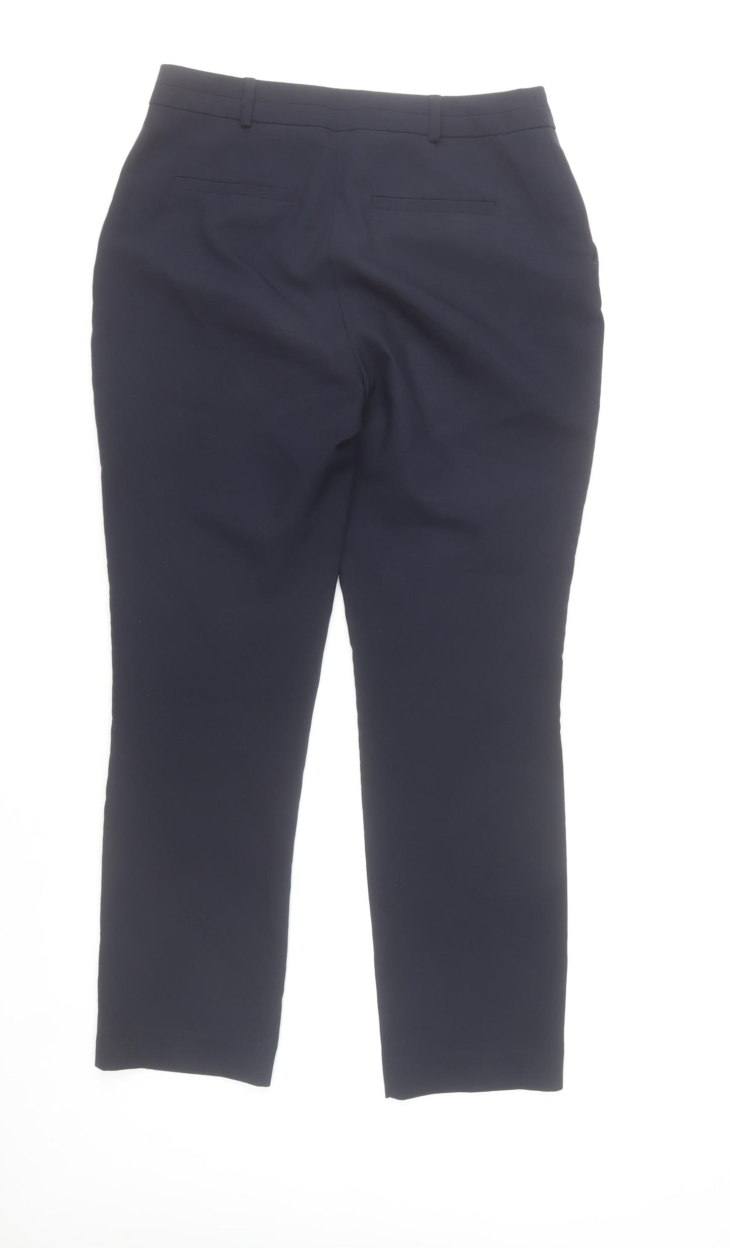 Dunnes Stores Women's Blue Regular Fit Straight Trousers Size 10