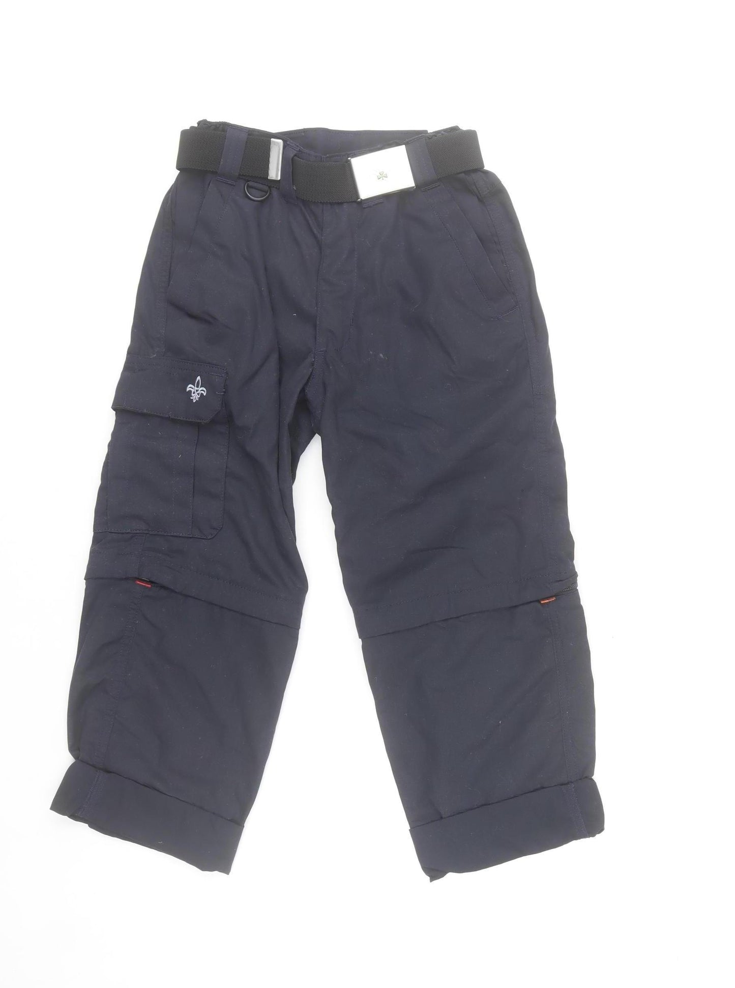 Rock n River Boys Blue 9-10 Years Cargo Zip-Off Hiking Trousers