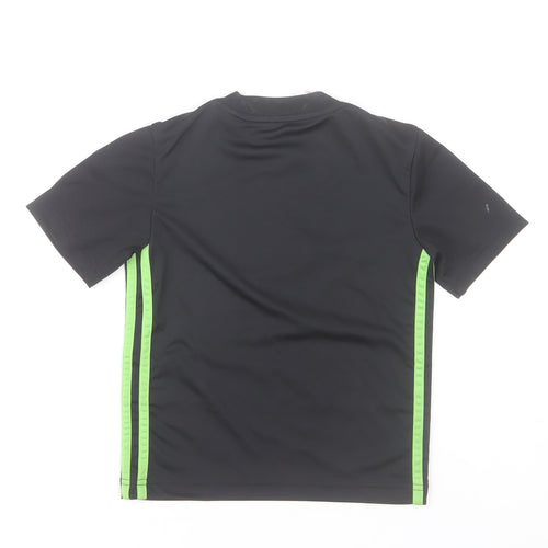 adidas Boys Black Short Sleeve AEROREADY Sports T-Shirt 5-6 Years