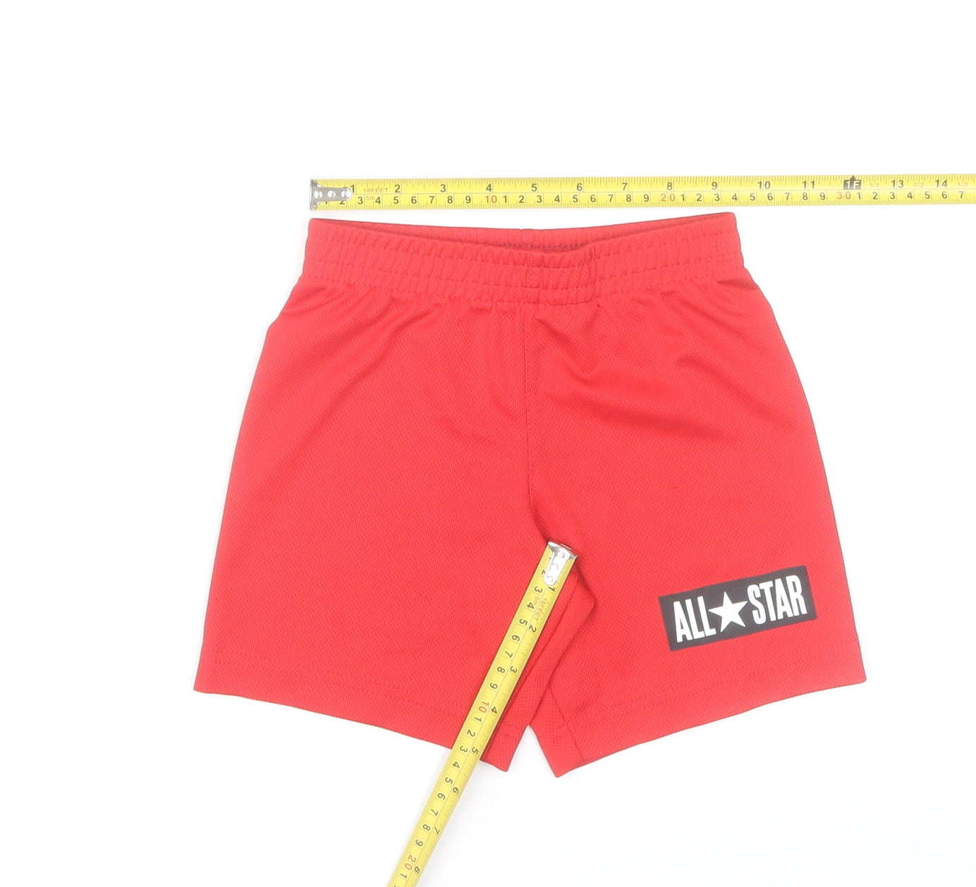Converse Boys Red Athletic Mesh Activewear Shorts 3-4 Years