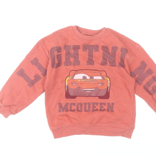 Disney Boys Red Lightning McQueen Pullover Sweatshirt 5-6 Years