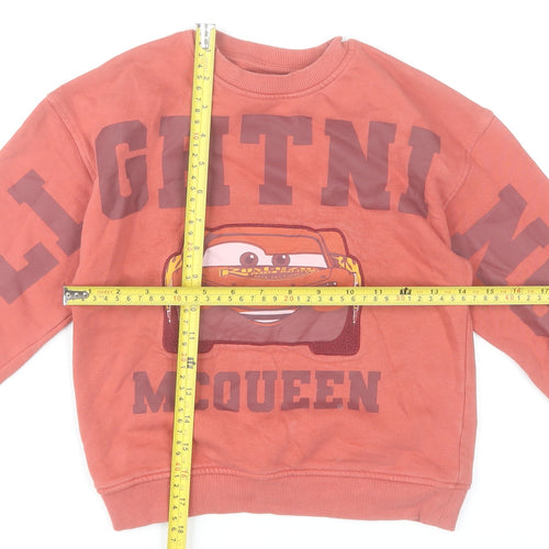 Disney Boys Red Lightning McQueen Pullover Sweatshirt 5-6 Years