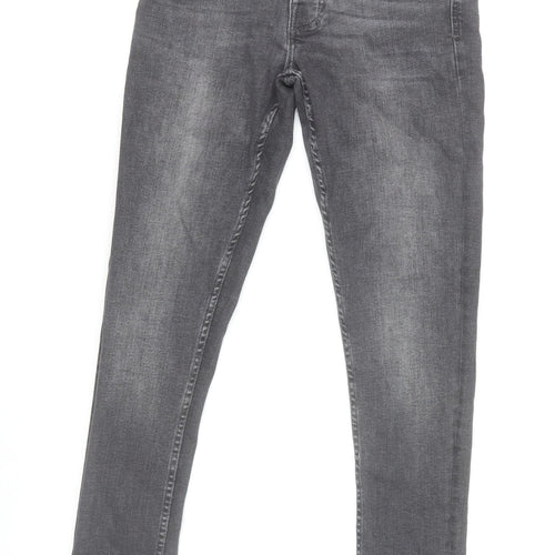 Denim Co. Men's Grey Slim Fit Skinny Jeans 32W 32L Denim Stretch