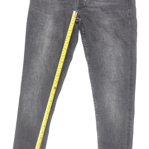 Denim Co. Men's Grey Slim Fit Skinny Jeans 32W 32L Denim Stretch