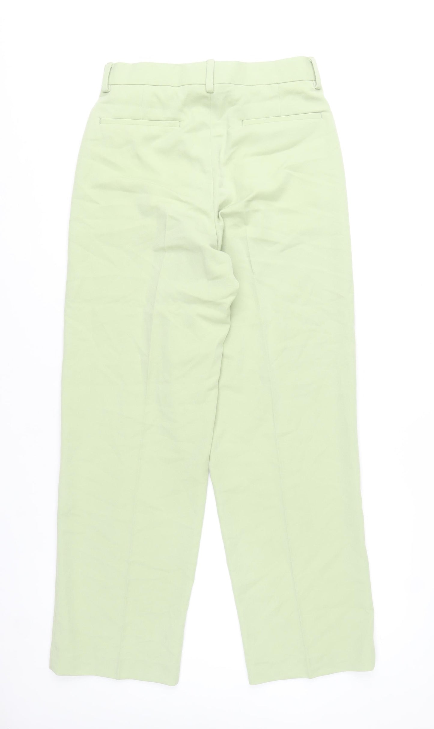 ASOS DESIGN Women’s Green Straight Leg Trousers Size 30x32