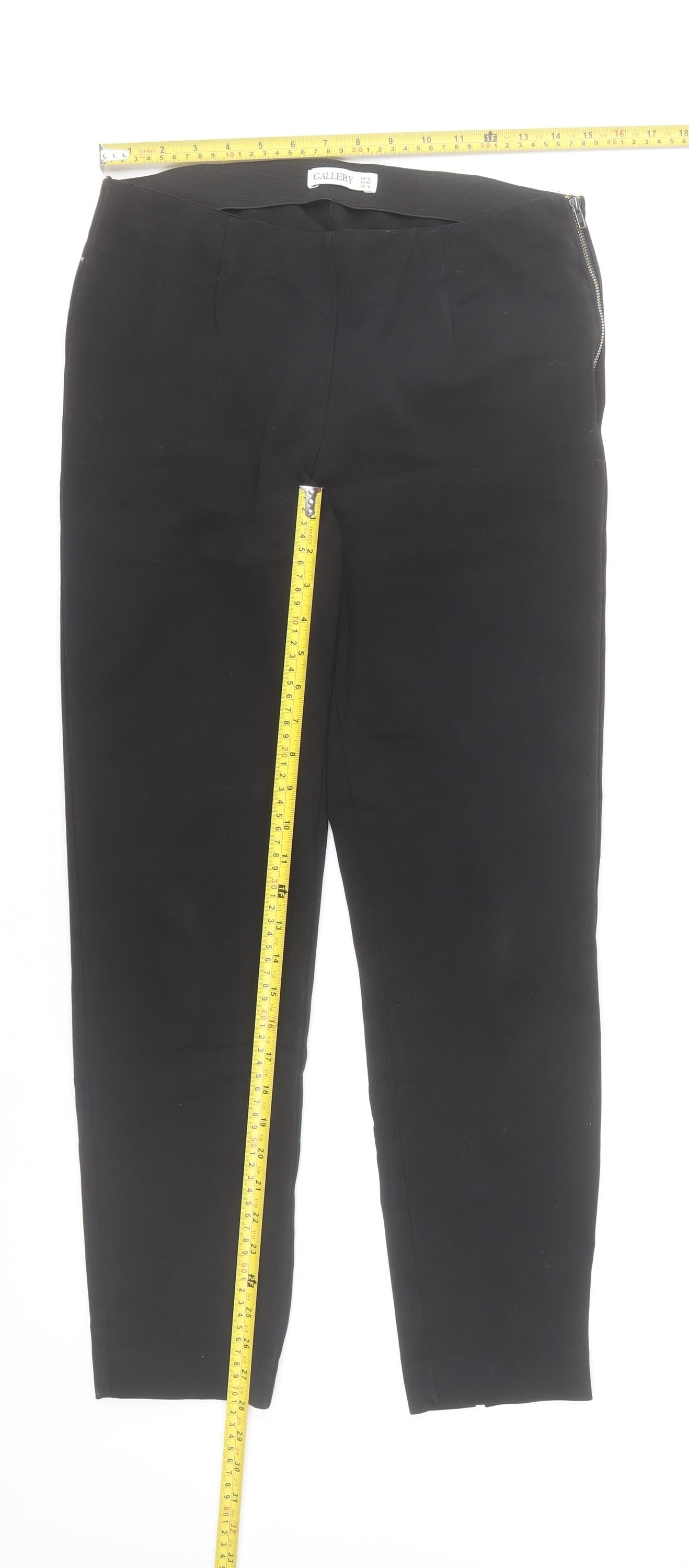 Gallery Women's Black Size 12 Ankle Stretch Leggings