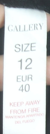 Gallery Women's Black Size 12 Ankle Stretch Leggings