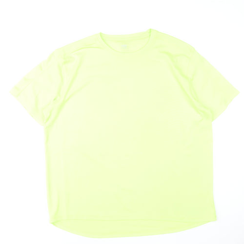 Dunnes Stores Men's Yellow XL Mesh Performance T-Shirt