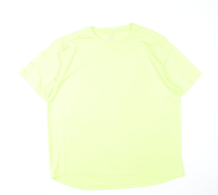 Dunnes Stores Men's Yellow XL Mesh Performance T-Shirt