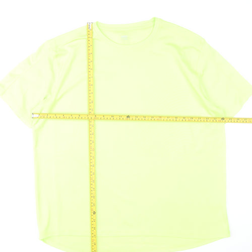 Dunnes Stores Men's Yellow XL Mesh Performance T-Shirt