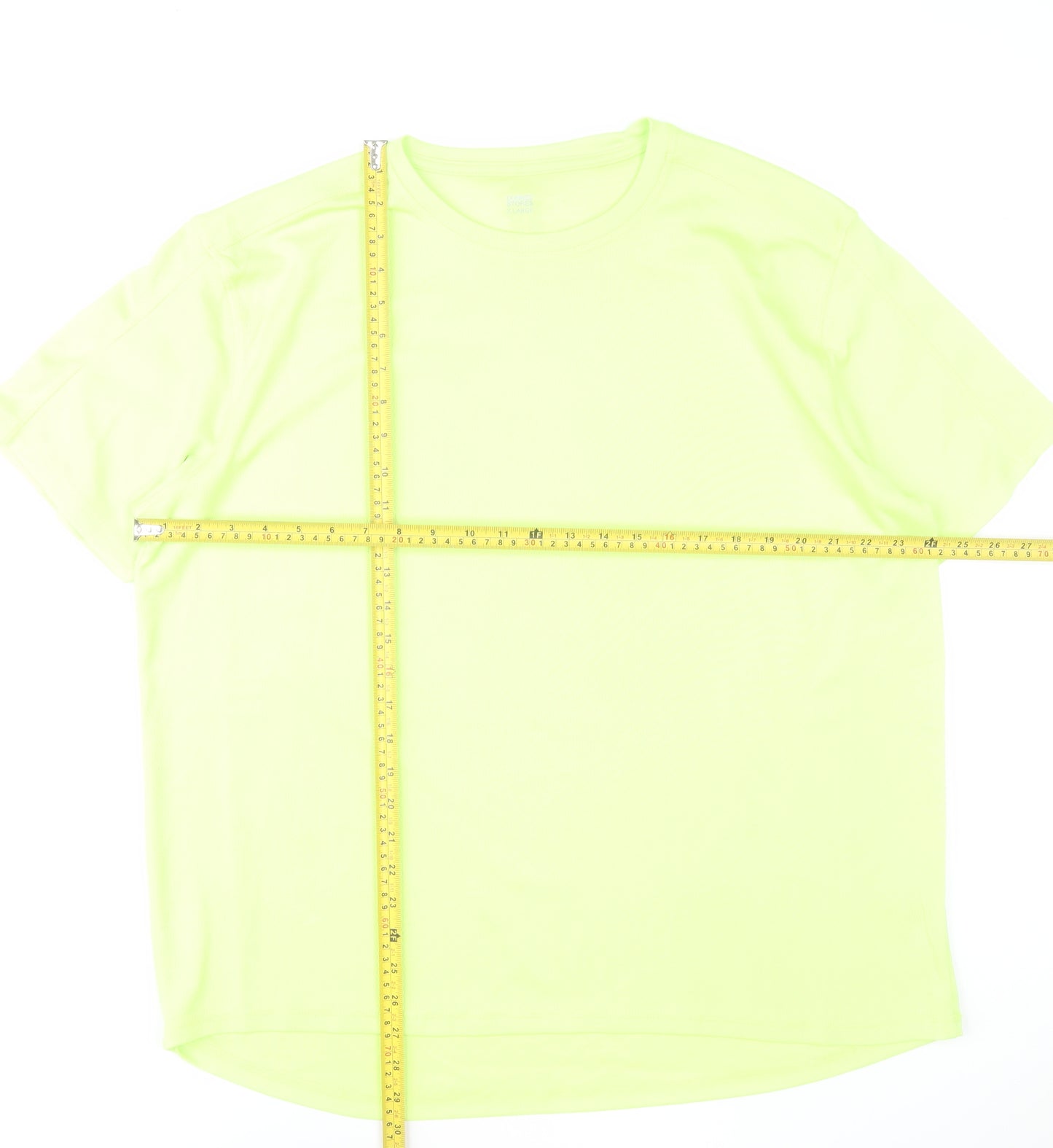 Dunnes Stores Men's Yellow XL Mesh Performance T-Shirt
