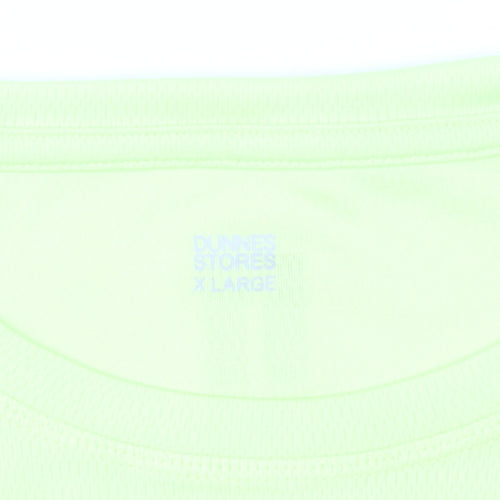 Dunnes Stores Men's Yellow XL Mesh Performance T-Shirt