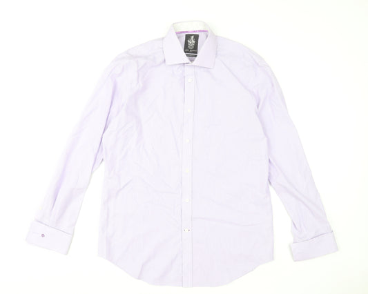 Jeff Banks Men's Blue Floral Dress Shirt L – Preworn