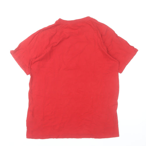 Nike Boys Red 'Just Do It' Graphic T-Shirt XL 13-15 Years Athletic Fit