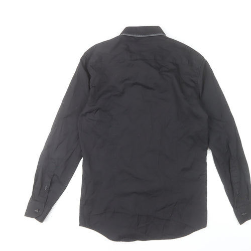 Connor Men's Black Classic Fit Long Sleeve Dress Shirt Size S