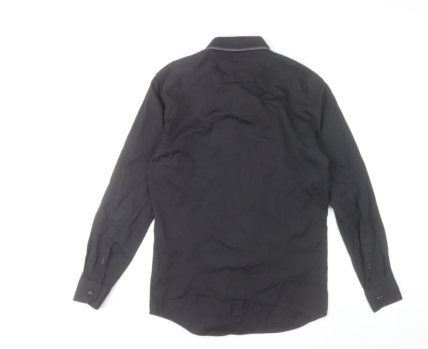 Connor Men's Black Classic Fit Long Sleeve Dress Shirt Size S