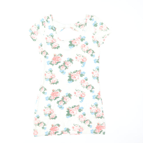 St Bernard for Dunnes Women’s White Floral Bodycon Dress Size 8