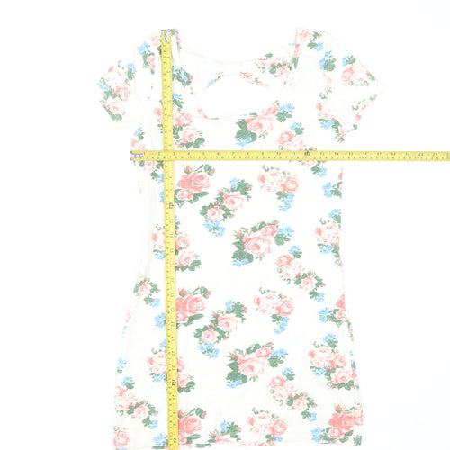 St Bernard for Dunnes Women’s White Floral Bodycon Dress Size 8