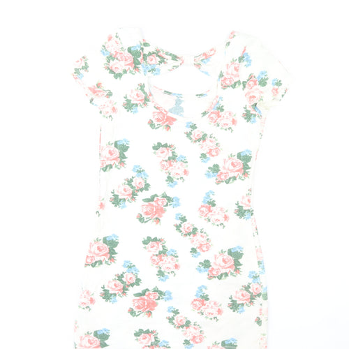 St Bernard for Dunnes Women’s White Floral Bodycon Dress Size 8