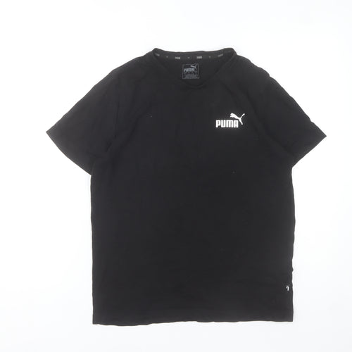 Puma Women’s Black Small Basic Cotton Sports T-Shirt