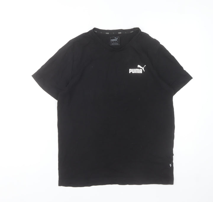 Puma Women’s Black Small Basic Cotton Sports T-Shirt