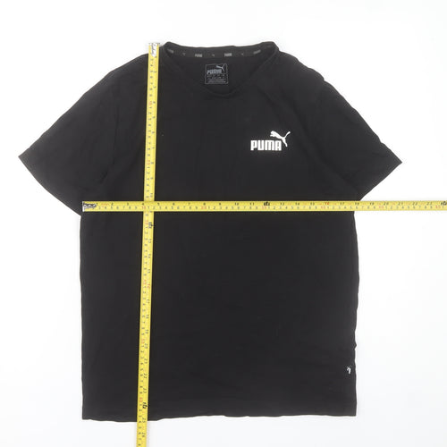 Puma Women’s Black Small Basic Cotton Sports T-Shirt