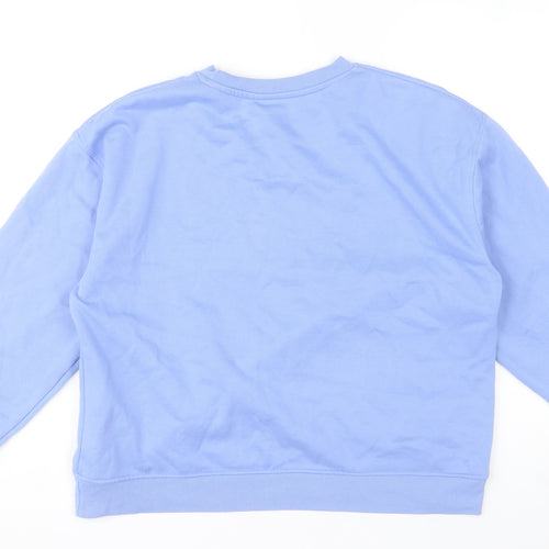 Dunnes Stores Women's Blue Crew Neck Pullover Sweatshirt Medium