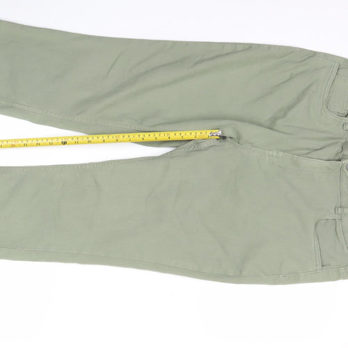 Dunnes Women’s Green Chino Trousers Size 16 Stretch Cotton Blend