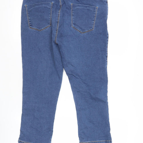 Dunnes Womens Blue Mid Rise Skinny Stretch Denim Jeans Size 16