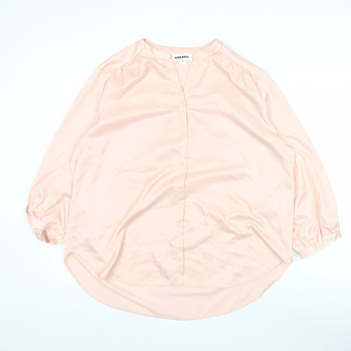 Gerard Women’s Pink V-Neck 3/4 Sleeve Polyester Blouse Size 18