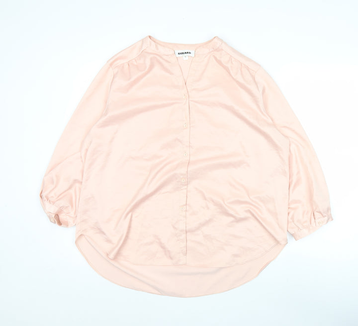 Gerard Women’s Pink V-Neck 3/4 Sleeve Polyester Blouse Size 18