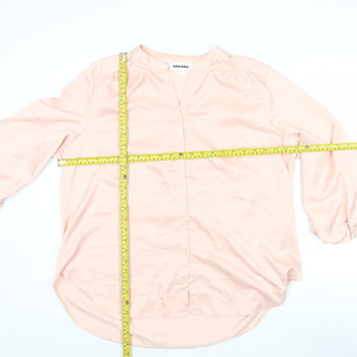 Gerard Women’s Pink V-Neck 3/4 Sleeve Polyester Blouse Size 18