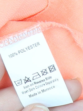 Gerard Women's Orange Short Sleeve Button Blouse Size 18